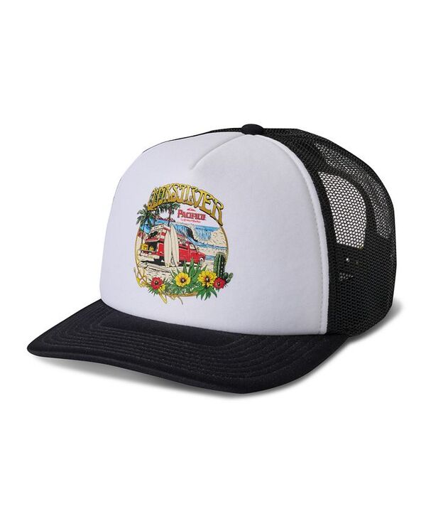 クイックシルバー メンズ アクセサリー 帽子 キャップ Quiksilver Men's Pacifico Baja Beach Trucker Cap White ホワイト