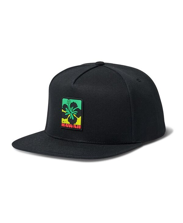 クイックシルバー メンズ アクセサリー 帽子 Quiksilver Men's Hi Pua Snapback Trucker Hat Black ブラック