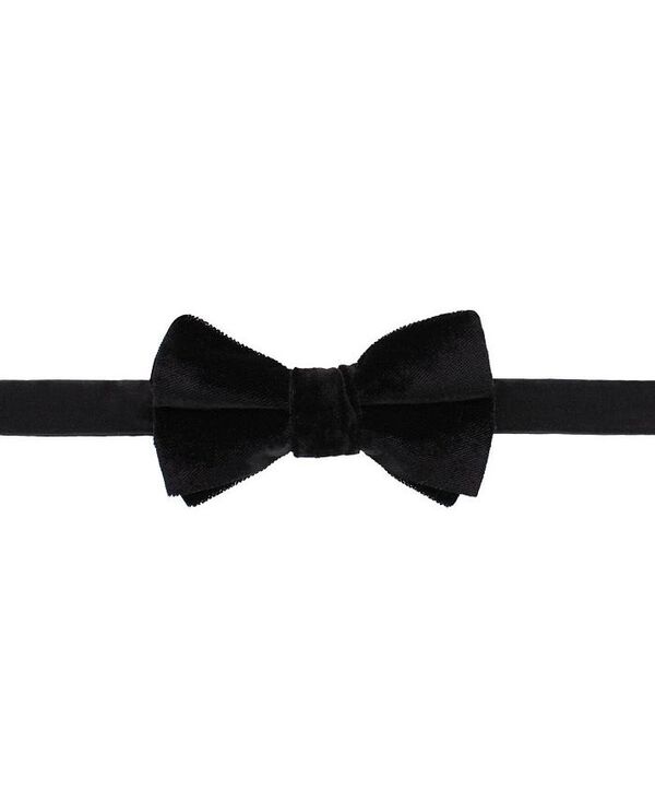 トラファルガー メンズ 付属物 タイ 天鵝絨 TRAFALGAR Men\u0027s Poirot Velvet Solid Colored Bow Tie Black 黒いこと バッグ・小物・ブランド雑貨-ネクタイ