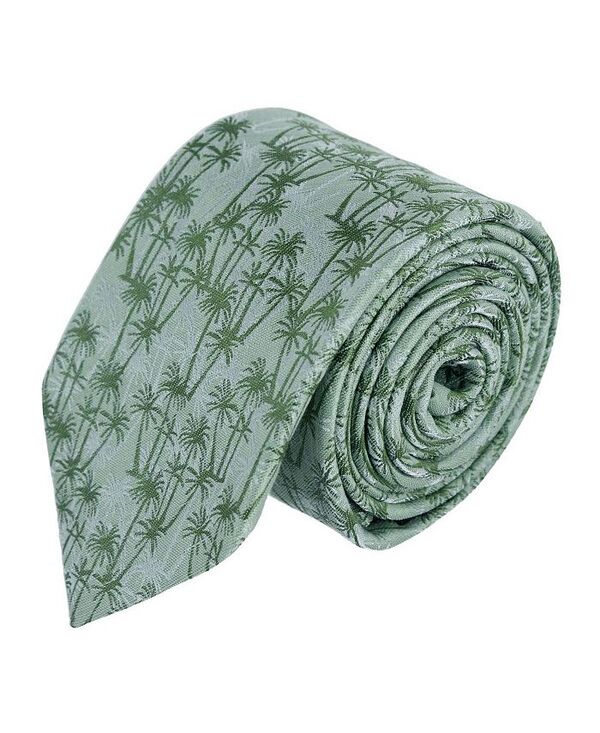 トラファルガー メンズ アクセサリー ネクタイ リネン TRAFALGAR Men's Nohea Palm Tree Linen Blend Novelty Necktie Green グリーン