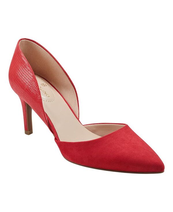 バンドリーノ レディース シューズ パンプス Bandolino Women's Grenow D'Orsay Pointed Toe Pumps Red Lizzard レッド｜ReVida 店