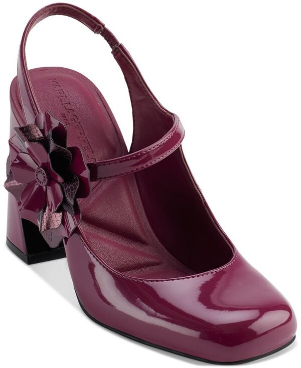カール ラガーフェルド レディース シューズ パンプス KARL LAGERFELD PARIS Pierra Slingback Pumps Red Plum レッド