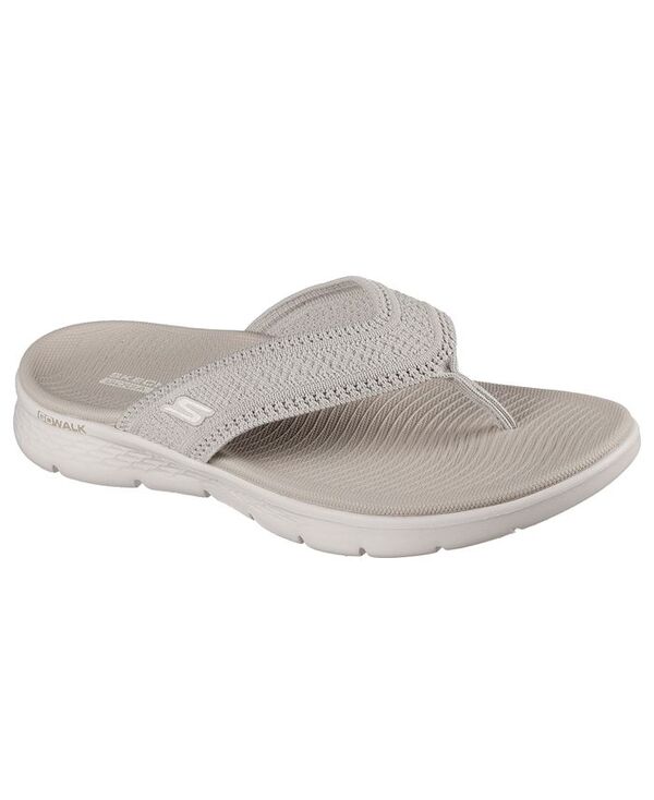 スケッチャーズ レディース シューズ スニーカー サンダル Skechers Women\u0027s Go Walk Flex Flip-Flop Thong Sandals from Finish Line Taupe トープ