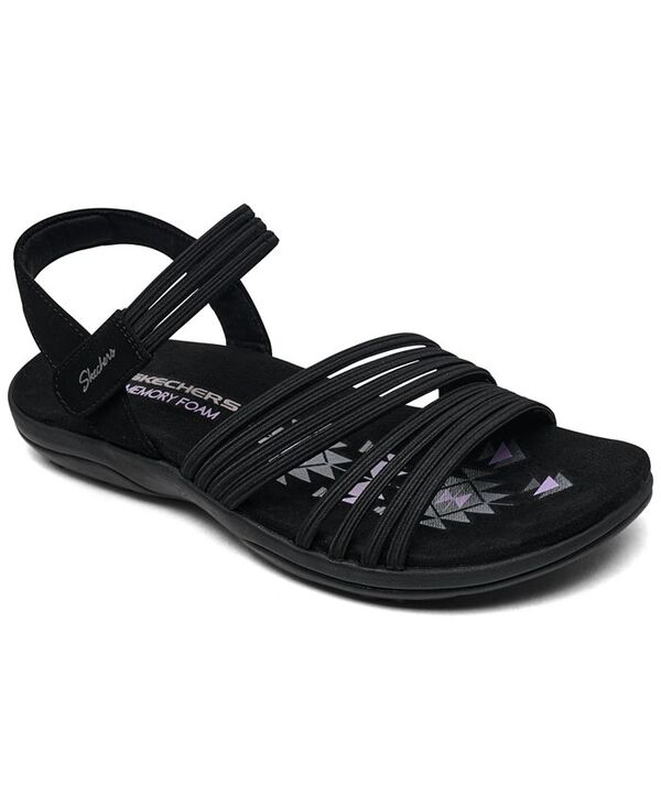 スケッチャーズ レディース シューズ スニーカー サンダル Skechers Women\u0027s Reggae Slim - Coffee Run Slingback Sandals from Finish Line Black 黒いこと