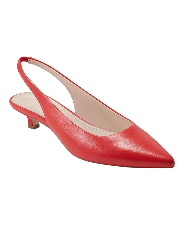 マーク・フィッシャー レディース シューズ パンプス Marc Fisher LTD Women Posey Pointy Toe Dress Slingback Pumps Red Leather レッド