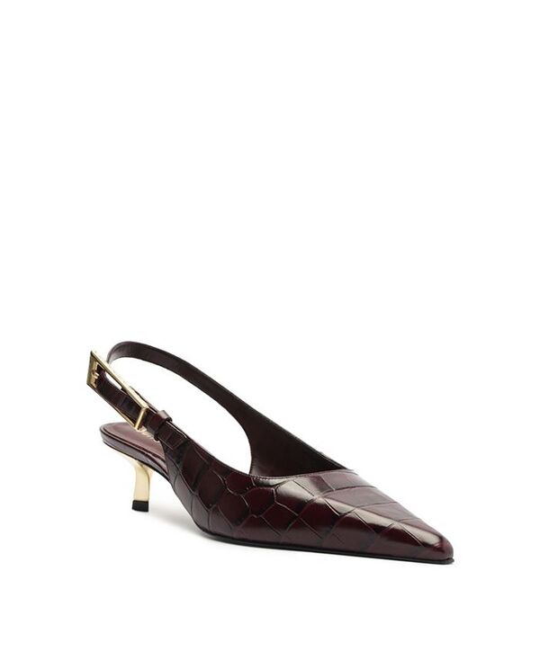 シュッツ レディース シューズ パンプス ヒール Schutz Women's Ciara Slingback Kitten Heel Pumps Red レッド｜ReVida 店