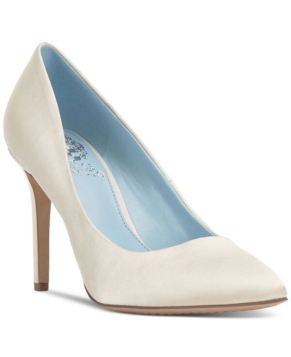 ヴィンスカムート レディース シューズ パンプス Vince Camuto Women's Savilla Pointed-Toe Stiletto Pumps Milk Satin
