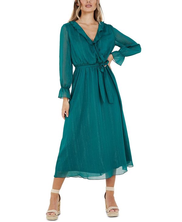 格安人気 クイズ レディース ワンピース トップス Metallic Stripe Maxi Dress Green 日本最大級 Www Falizgroup Com