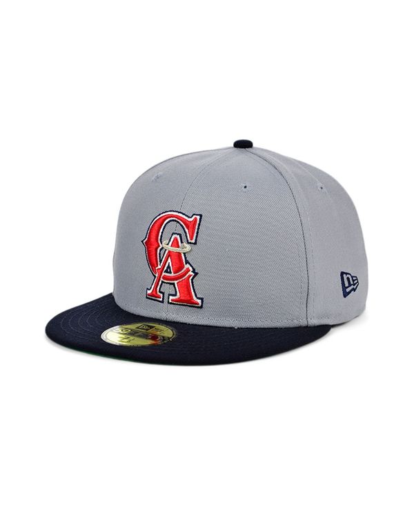 超激安 楽天市場 ニューエラ レディース 帽子 アクセサリー California Angels Gray Anniversary 59fifty Cap Gray Navy Revida 楽天市場店 楽天ランキング1位 Hajoseppelt De