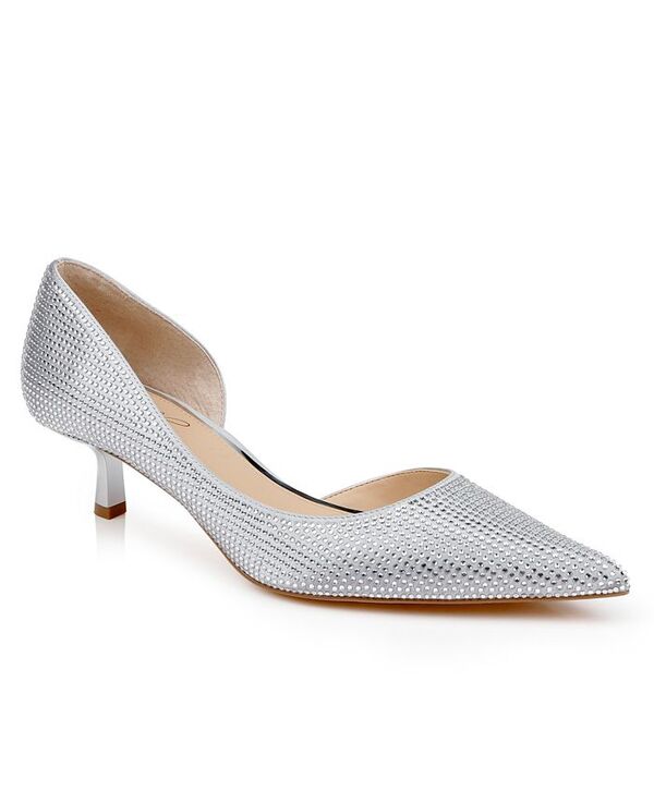 ジュウェルダグレイミシュカ レディース シューズ パンプス Tシャツ Jewel Badgley Mischka Women's Teegan Pointed Toe Pumps Silver シルバー
