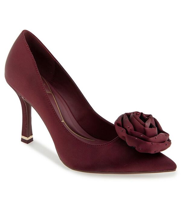 ケネスコール レディース シューズ パンプス Kenneth Cole New York Romi Rosette Slip-On Pumps Wine Satin ぶどう酒