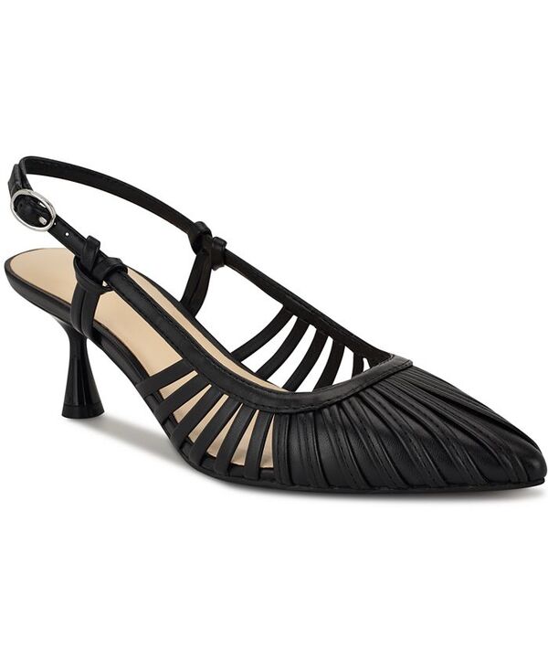 ナインウェスト レディース シューズ パンプス Nine West Women's Resta Pointy Toe Slingback Pumps Black ブラック