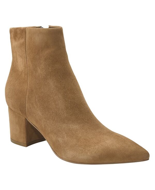 マーク・フィッシャー レディース シューズ ブーツ・レインブーツ ヒール Marc Fisher LTD Women's Jarli Block Heel Dress Booties Medium Natural Suede