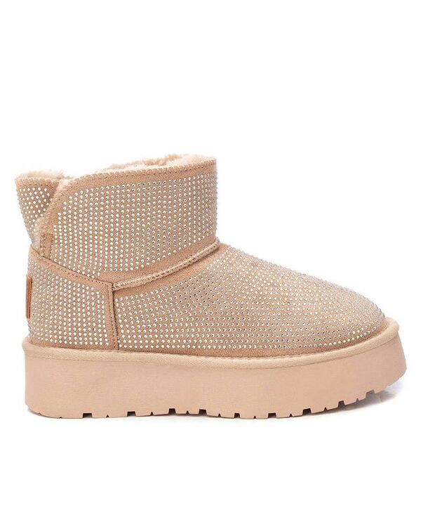 キシタイ レディース シューズ ブーツ・レインブーツ スエード ブーツ XTI Women's Winter Suede Booties By Beige ベージュ｜ReVida 店