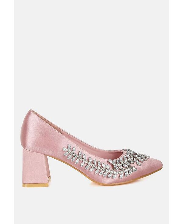 ロンドンラグ レディース シューズ パンプス サテン London Rag Abatina Satin Diamante Embellished Pumps Blush ブラッシュ