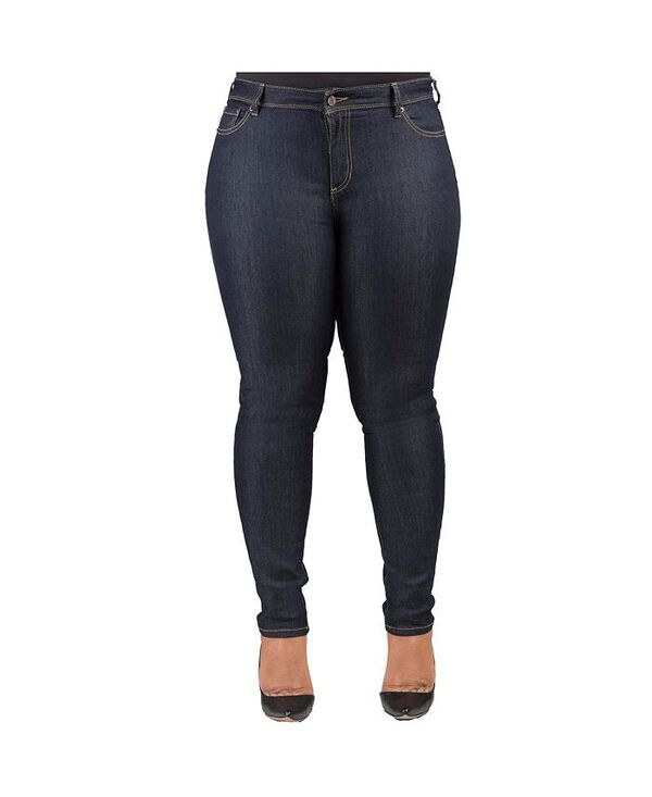 ポエティック ジャスティス レディース ボトムス デニムパンツ プラスサイズ ジーンズ Poetic Justice Plus Size Curvy-Fit Basic 5 Pockets Skinny Jeans Raw 29 Raw blue ブルー