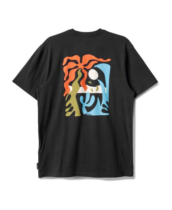 クイックシルバー メンズ トップス Tシャツ Quiksilver Men's Everyday Paradise Short Sleeve T-Shirt Black ブラック
