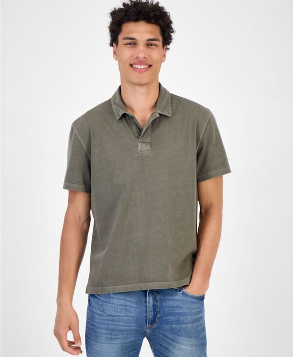 サンストーン メンズ トップス ポロシャツ Sun + Stone Men's Sun Faded Short Sleeve Polo Shirt Simple Sage セージ