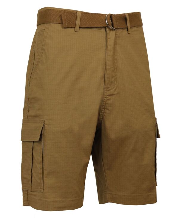 ギャラクシーバイハルビック メンズ ボトムス ハーフパンツ・ショーツ ショートパンツ Galaxy By Harvic Men's Stretch Ripstop Cargo Shorts Tea brown ブラウン