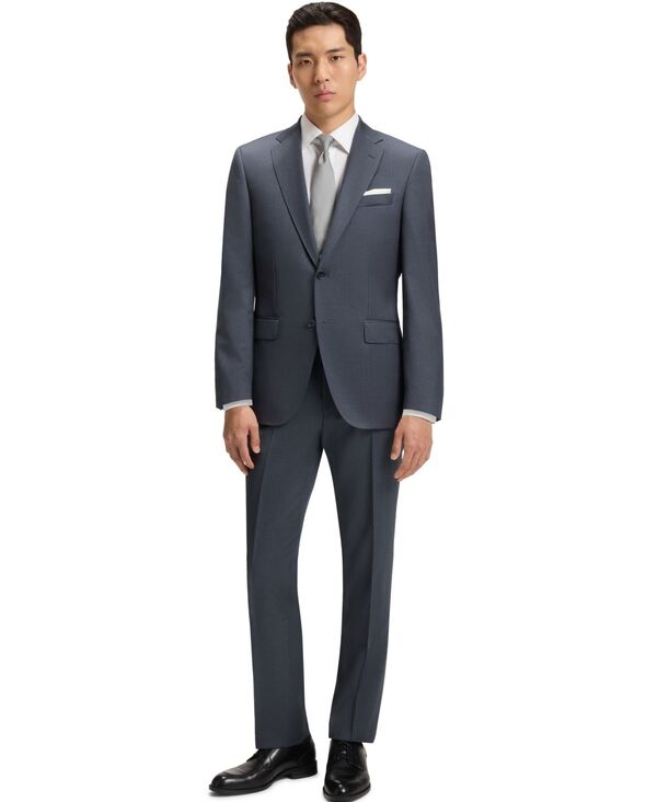 ヒューゴボス メンズ アウター ジャケット・ブルゾン ウール ジャケット Hugo Boss BOSS by Men's Virgin-Wool Serge Suit Jacket Dark Gray グレー｜ReVida 店