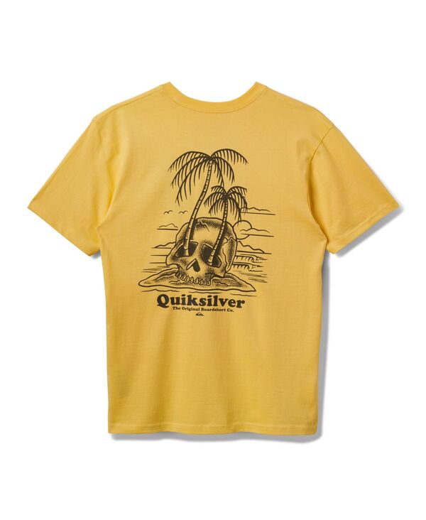 クイックシルバー メンズ トップス Tシャツ Quiksilver Men's Overgrown Short Sleeve T-Shirt Golden Haze