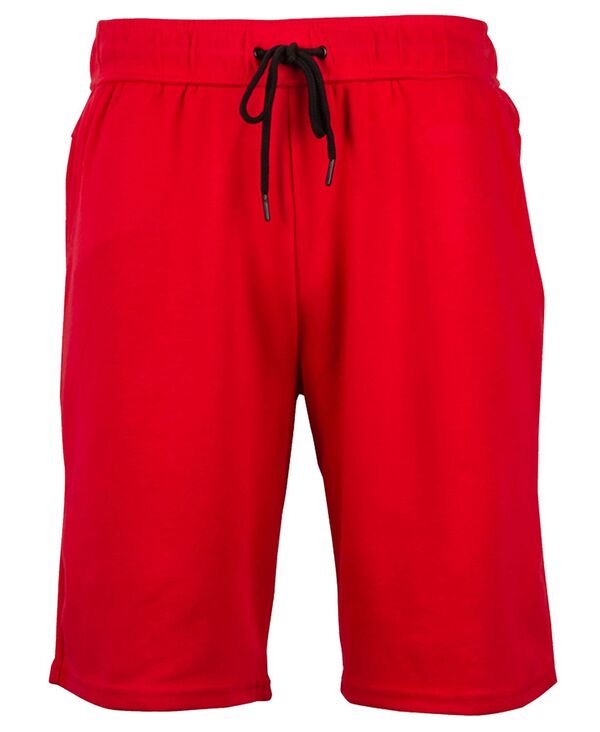ギャラクシーバイハルビック メンズ ボトムス ハーフパンツ・ショーツ ショートパンツ フリース Galaxy By Harvic Men's Tech Fleece Performance With Heat Seal Zipper Pocket Shorts Red レッド