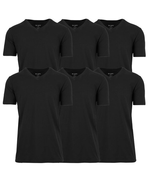 ギャラクシーバイハルビック メンズ トップス Tシャツ Galaxy By Harvic Men's 6-Pack Short Sleeve Stretch T-Shirt Black ブラック