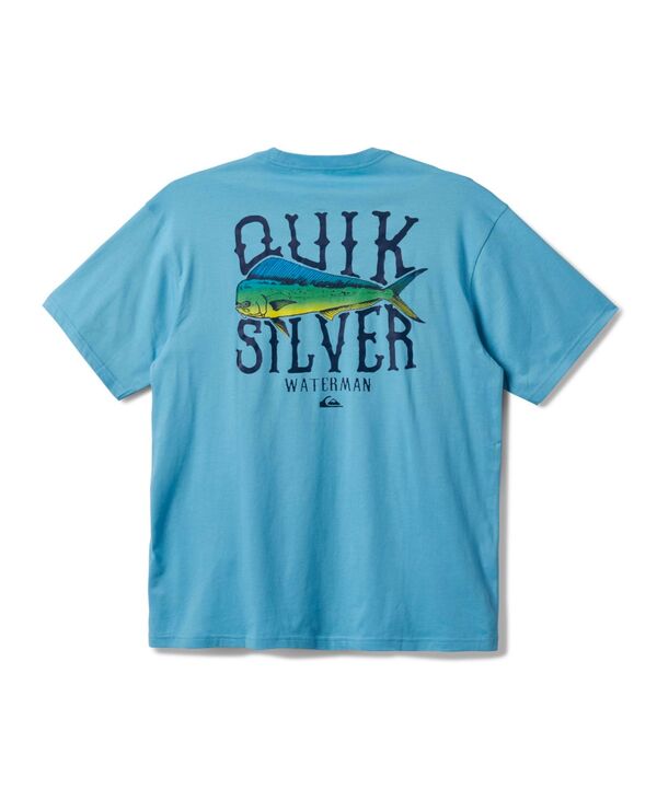 クイックシルバー ウォーター マン メンズ トップス Tシャツ Quiksilver Waterman Quiksilver Men's Quik Hook Screen T-Shirt Cali blue ブルー
