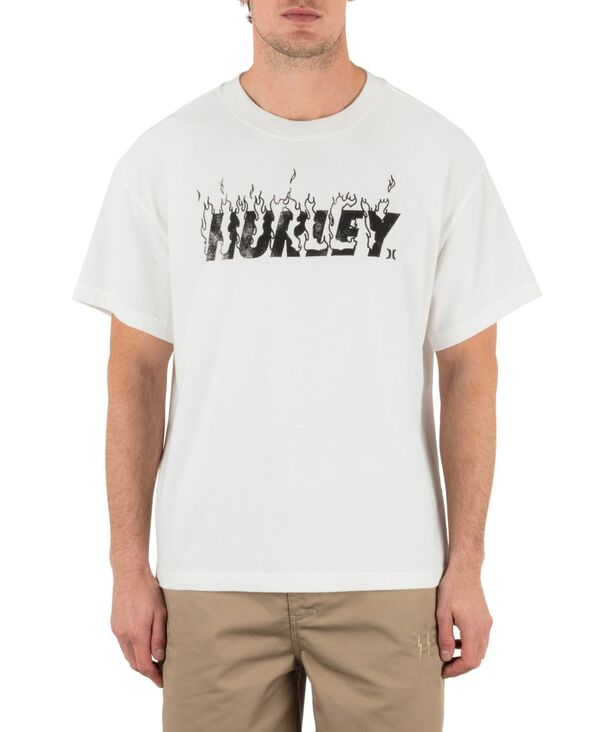 ハーレー メンズ トップス Tシャツ Men's Hurley On Fire Short Sleeve T-Shirt White ホワイト
