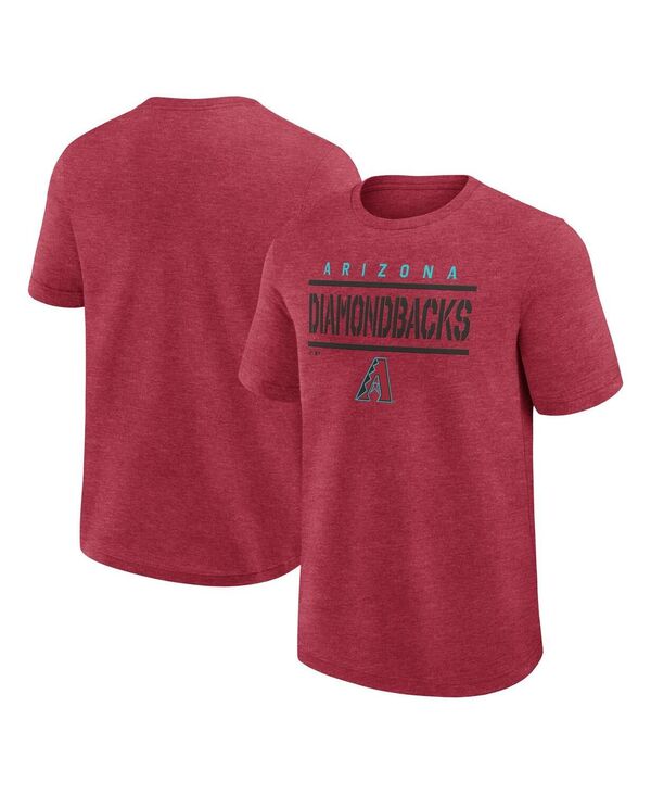 ファナティクス メンズ トップス Tシャツ Fanatics Men's Heather Red Arizona Diamondbacks Top Notch T-Shirt Heather Red ヘザー