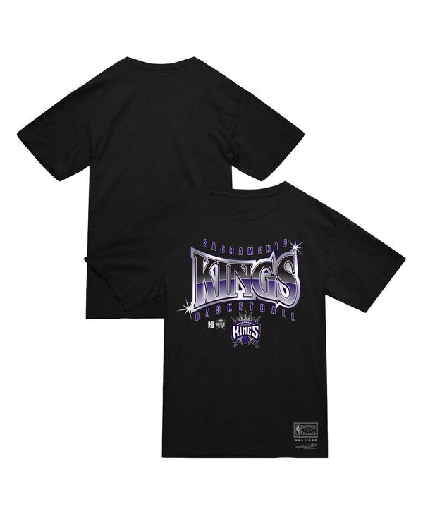 ミッチェル&ネス メンズ トップス Tシャツ Mitchell & Ness Men's Black Sacramento Kings Worldwide Collection Glow Up T-Shirt Black ブラック
