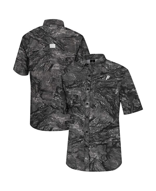 コロシアム メンズ トップス シャツ Colosseum Men's Charcoal Providence Friars Realtree Aspect Charter Full-Button Fishing Shirt Charcoal チャコール 15,315円