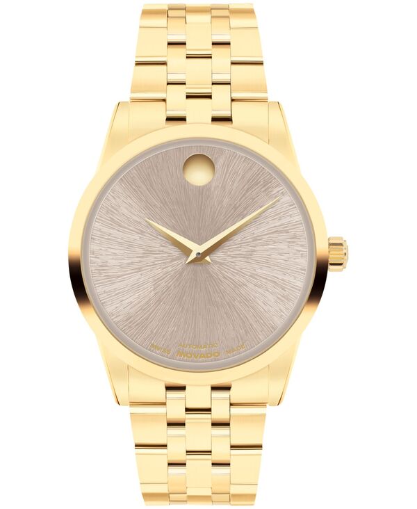 モバド レディース アクセサリー 腕時計 Movado Women's Museum Classic Swiss Automatic Yellow PVD Watch 33mm Yellow イエロー