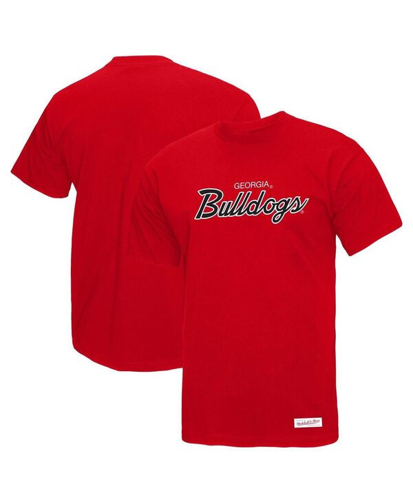 ミッチェル&ネス メンズ トップス Tシャツ Mitchell & Ness Men's Red Georgia Bulldogs Elite Script T-Shirt Red レッド 8,235円