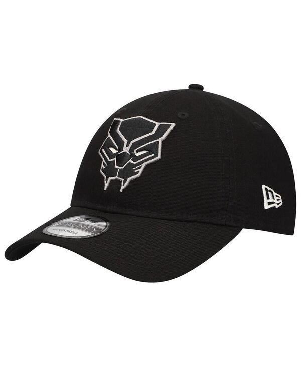 ニューエラ メンズ アクセサリー 帽子 New Era Men's Black Panther 9TWENTY Adjustable Hat Black ブラック