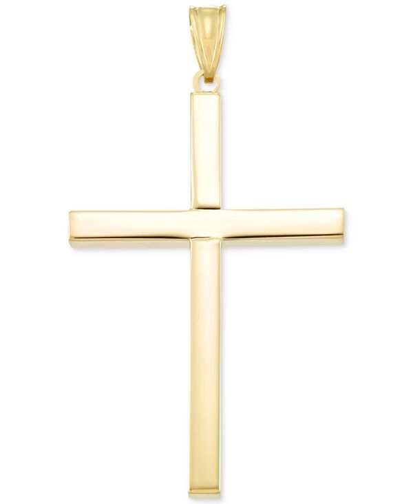 イタリアン ゴールド メンズ アクセサリー ネックレス・チョーカー・ペンダントトップ Italian Gold Cross Pendant in 14k Yellow Gold イエロー