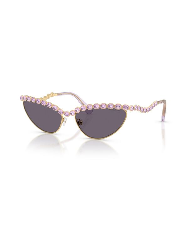 スワロフスキー レディース 付属物 サングラス・アイウェア Swarovski Women\u0027s Large Sunglasses SK7030 Gold ゴールド