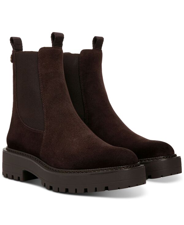 サムエデルマン レディース シューズ ブーツ・レインブーツ チェルシー ブーツ Sam Edelman Women's Laguna Lug-Sole Chelsea Booties Chocolate Brown ブラウン|ReVida 店