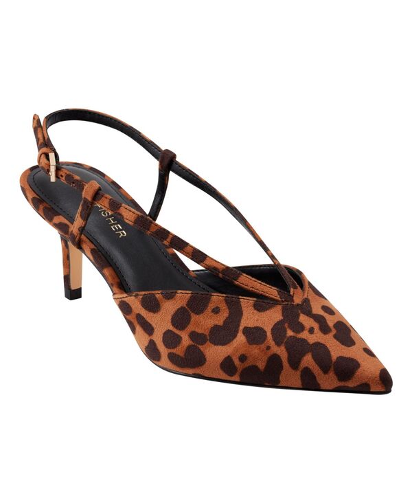 マークフィッシャー レディース シューズ パンプス ヒール Marc Fisher Women's Avila Slingback Kitten Heel Pumps Leopard アニマル|ReVida 店