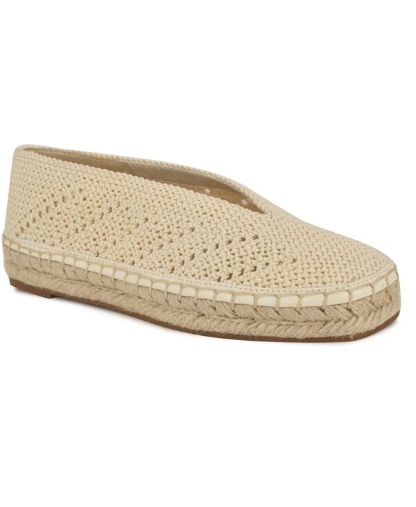 ナインウェスト レディース シューズ パンプス Nine West Women's Rorie Woven Slip-On Espadrille Flats Cream クリーム