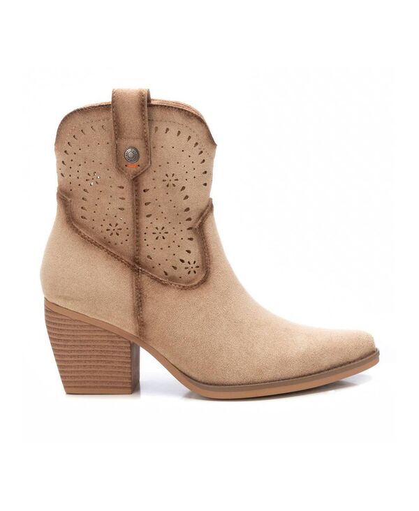 キシタイ レディース シューズ ブーツ・レインブーツ Refresh Women's Fashion Western Booties By Xti Beige ベージュ