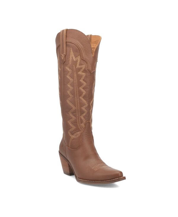 ディンゴ レディース シューズ ブーツ・レインブーツ コットン ブーツ レザー Dingo Women's High Cotton Leather Boots Brown ブラウン