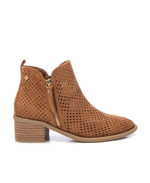 キシタイ レディース シューズ ブーツ・レインブーツ XTI Women's Italian Western Booties With side Zipper Camel キャメル