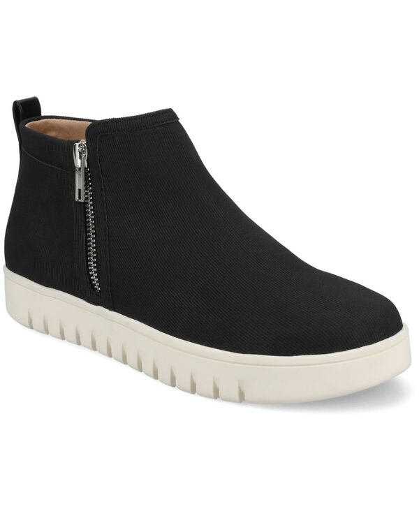 ジュルネ 寄せ合わせ レディース シューズ スニーカー アンクル ブーツ Journee Collection Women\u0027s Alita Comfort Ankle Sneaker Booties Black 黒いこと