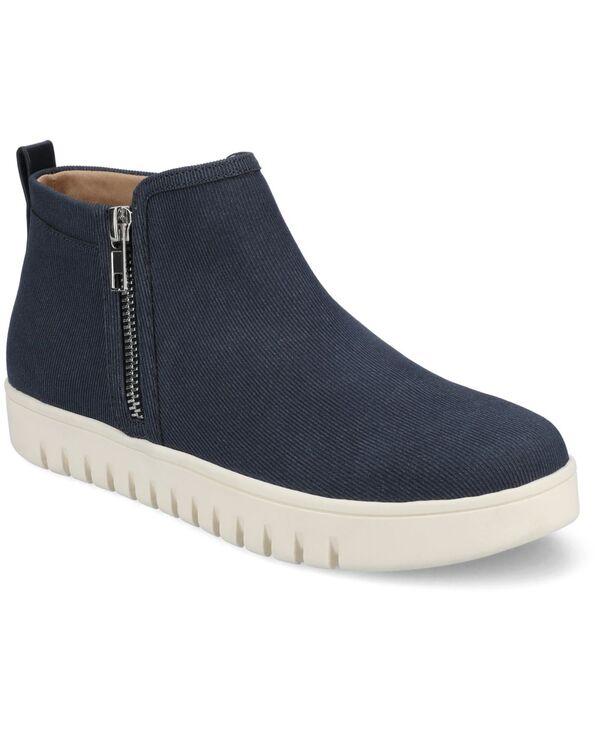 ジュルネ 寄せ合わせ レディース シューズ スニーカー アンクル ブーツ Journee Collection Women\u0027s Alita Comfort Ankle Sneaker Booties Navy 米国海軍