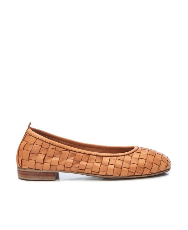 キシタイ レディース シューズ パンプス レザー Carmela Leather Collection Women's Braided Flats By XTI Camel キャメル