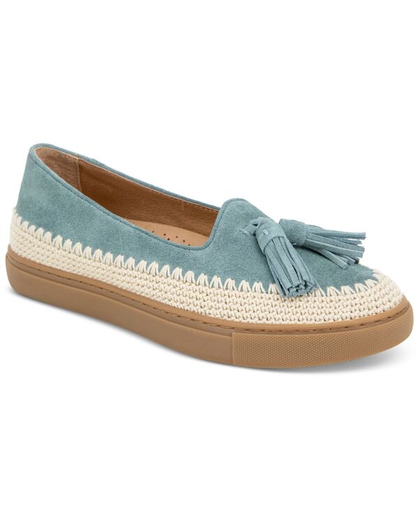 ジェントルソウルズ レディース シューズ パンプス Gentle Souls Women's Citrus Tasseled Espadrille Flats Light Blue Suede ブルー
