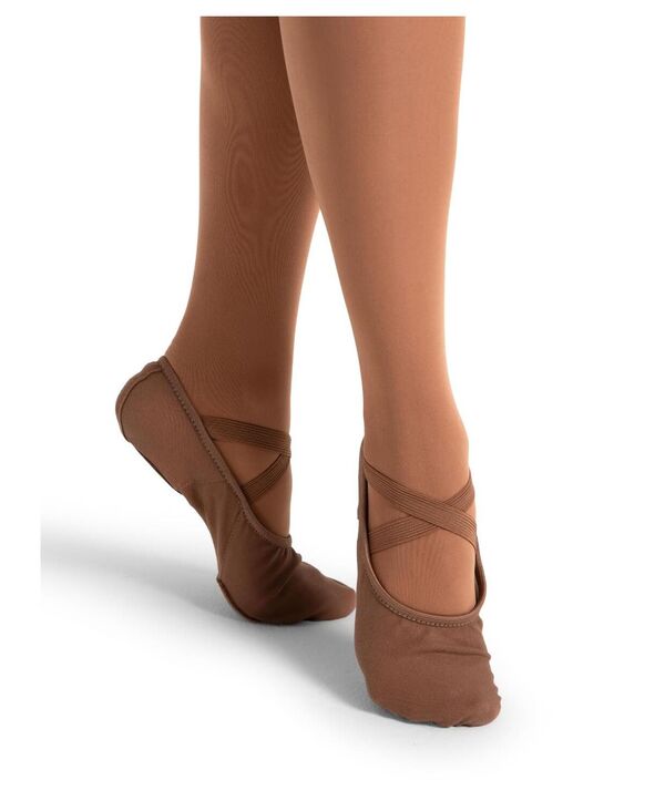 カペジオ レディース シューズ パンプス Capezio Women's Hanami Canvas Ballet Shoe Brown ブラウン|ReVida 店
