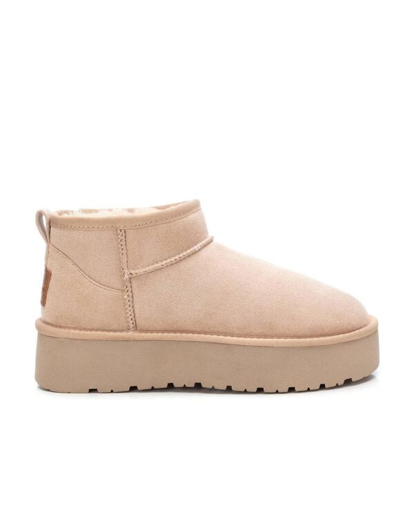 キシタイ レディース シューズ ブーツ・レインブーツ スエード ブーツ XTI Women's Winter Suede Booties By Beige ベージュ