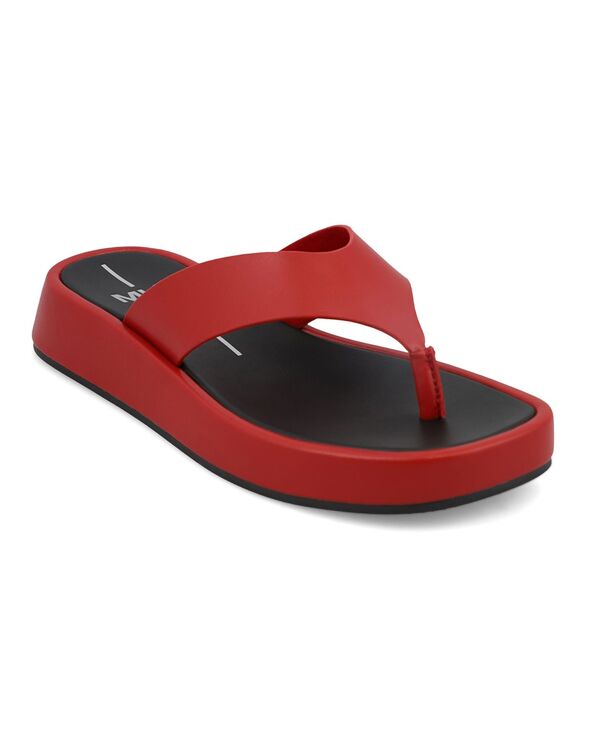 ミア レディース シューズ サンダル MIA Women's Pamelia Thong Round Toe Sandals Deep Red レッド